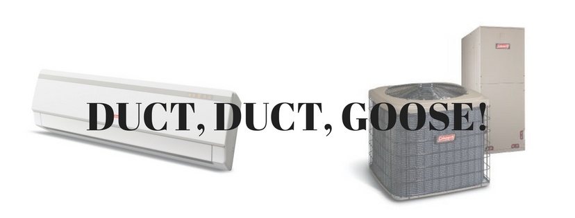 duct duct goose banner with hvac units in background