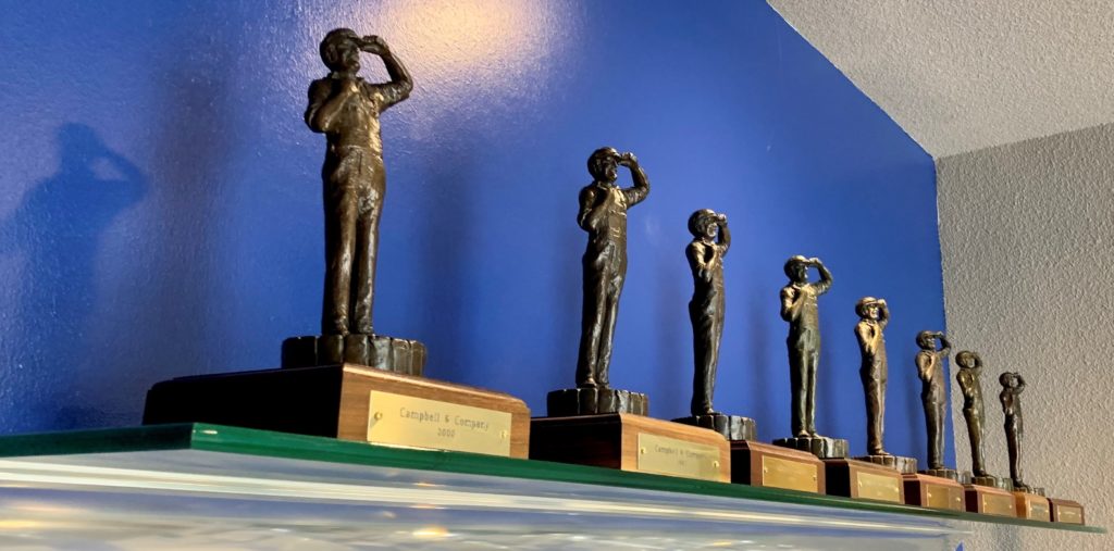 Images of awards won by Campbell & Company