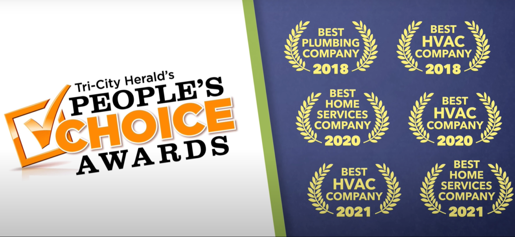 Tri-City Herald's People's Choice Awards banner for the years 2018 through 2021				
