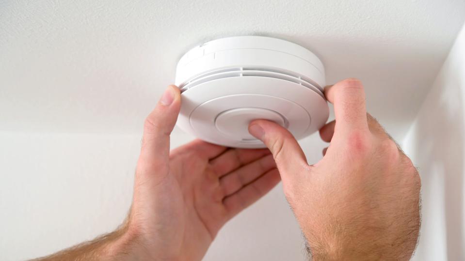 Smoke detector testing & fire alarm inspection